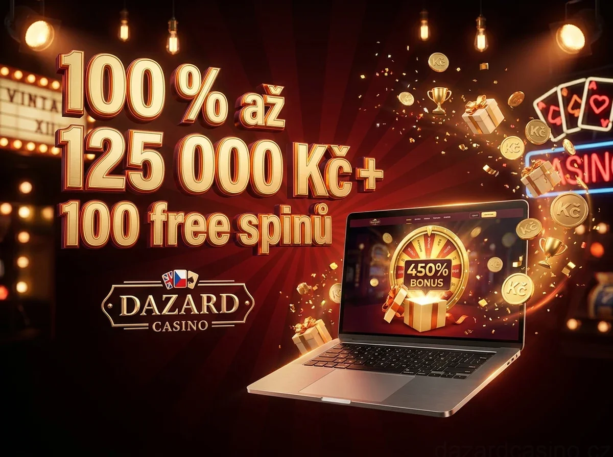 100 % až 125 000 Kč+ 100 free spinů